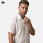 پیراهن آستین کوتاه لینن بامبو Stin Man کد ۳۴۰۳ - تصویر 9