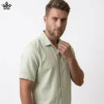 پیراهن آستین کوتاه لینن بامبو Stin Man کد ۳۴۰۳ - تصویر 6