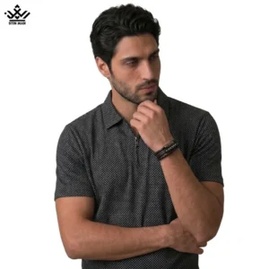 تیشرت نیم زیپ سپهر Stin Man کد ۳۴۰۲