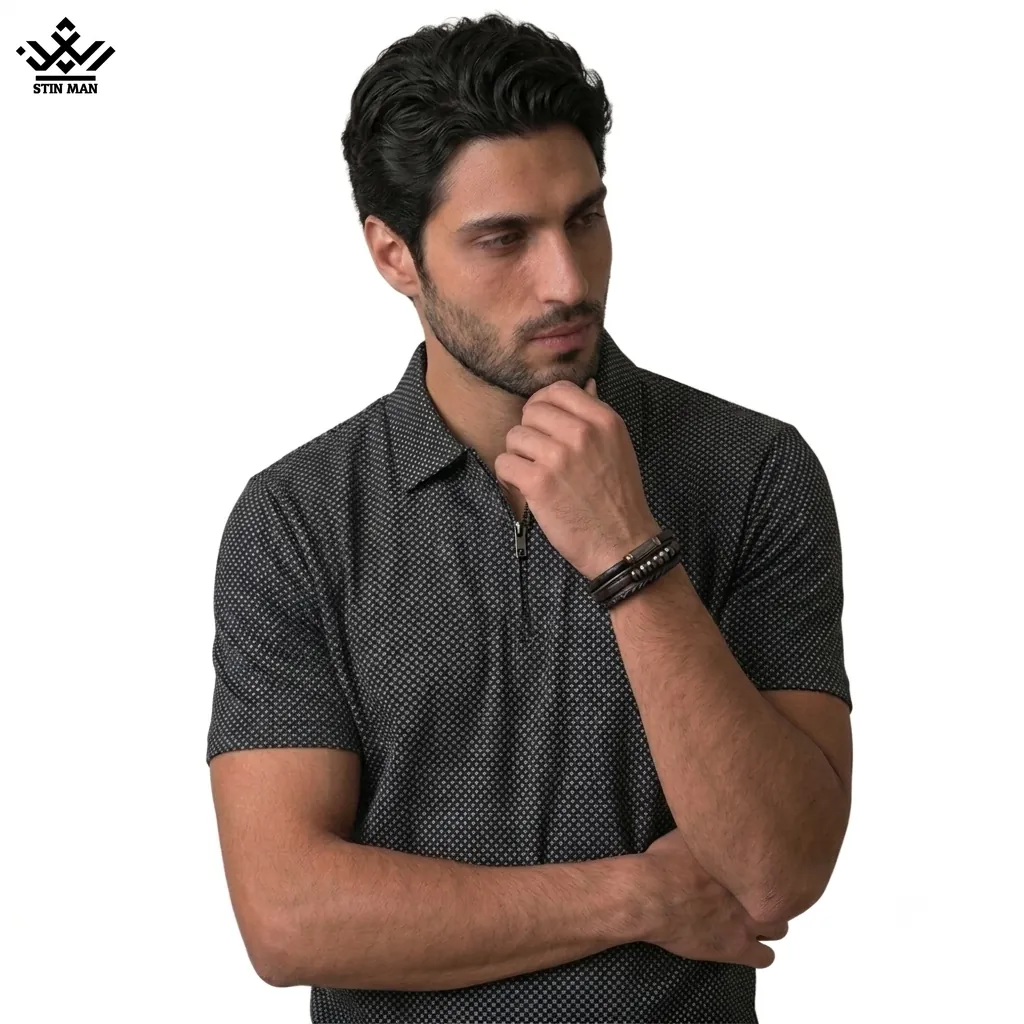 nimzip_sepehr_3402_1 تیشرت نیم زیپ سپهر Stin Man کد ۳۴۰۲ - تصویر 1