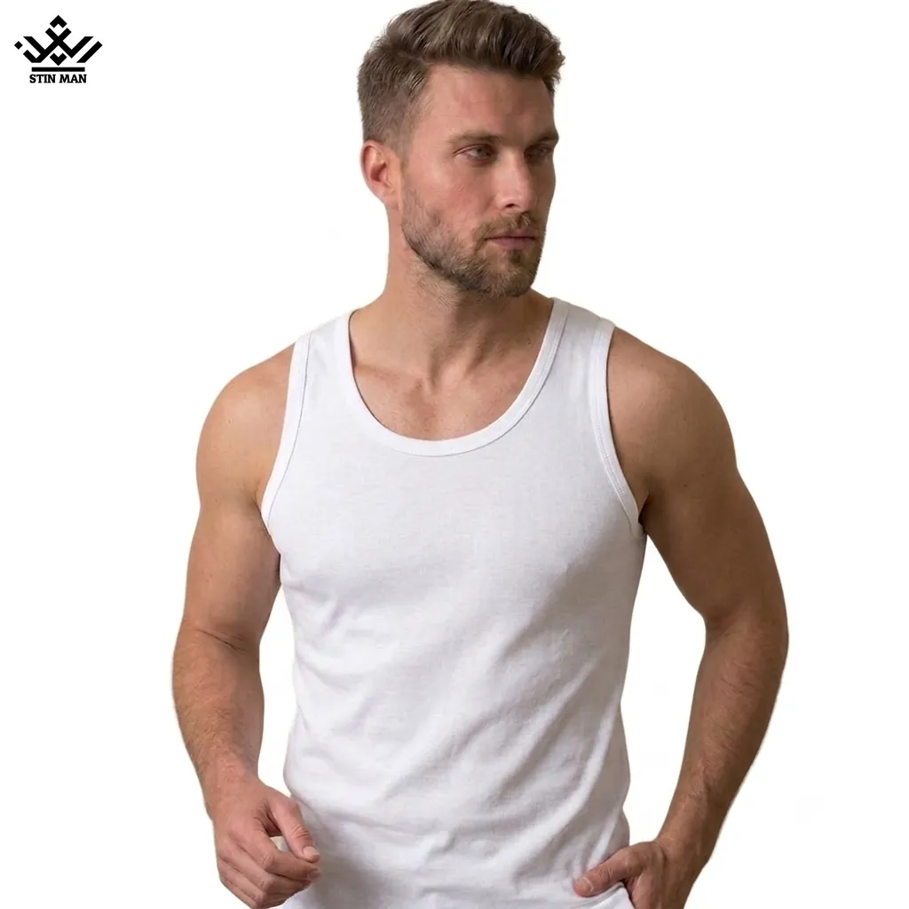 tanktop_keshpanbe_3501_1 تنکتاپ کش پنبه Stin Man کد ۳۵۰۱ - تصویر 1